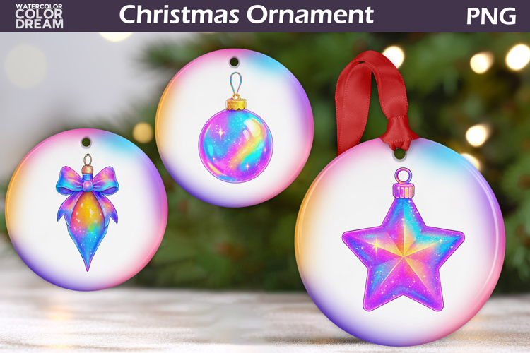 Iridescent Christmas Ornament | Pink Coquette Christmas