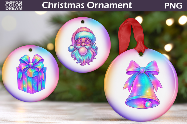 Iridescent Christmas Ornament | Pink Coquette Christmas