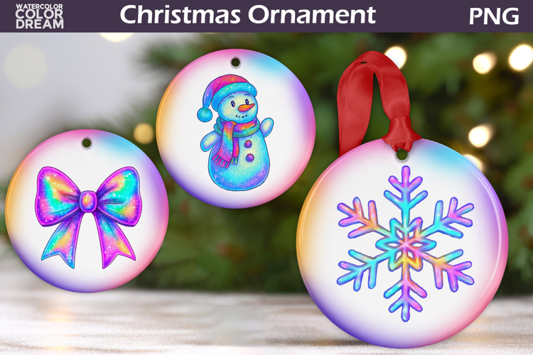 Iridescent Christmas Ornament | Pink Coquette Christmas