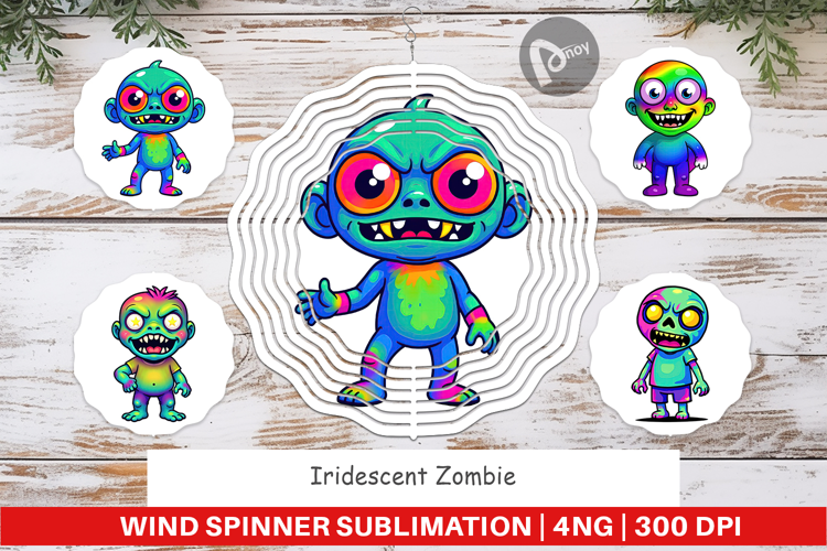 Wind Spinner Iridescent Zombie