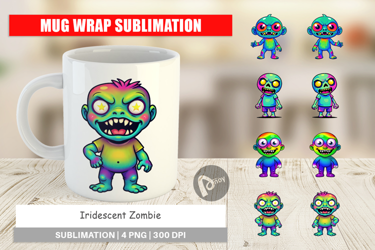 Mug Wrap Iridescent Zombie