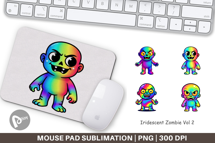 Mouse Pad Iridescent Zombie