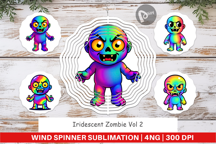 Wind Spinner Iridescent Zombie