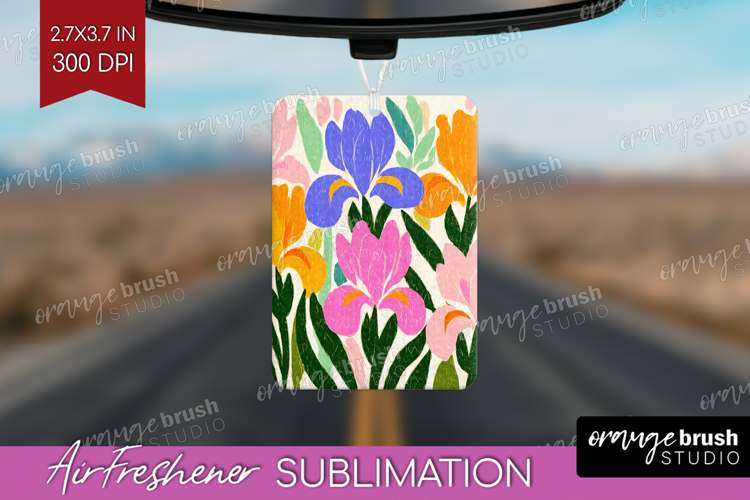 Iris Modern Floral Air Freshener PNG Sping Flower PNG