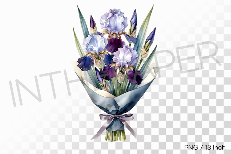 Purple Flower Clipart Image 3