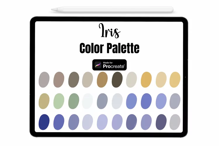 Iris Procreate Palette - Procreate Color palette