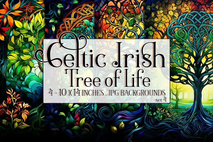 Celtic Irish Backgrounds, Celtic Tree of Life Backgrounds s4