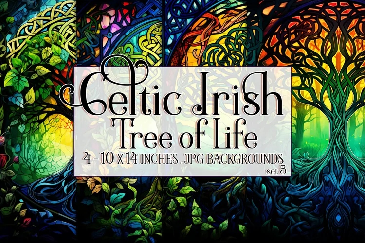 Celtic Irish Backgrounds, Celtic Tree of Life Backgrounds s5