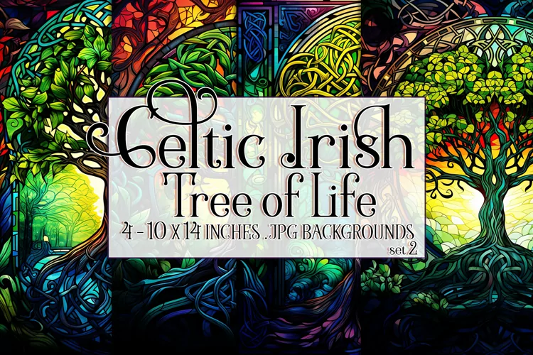 Celtic Irish Backgrounds, Celtic Tree of Life Backgrounds s2