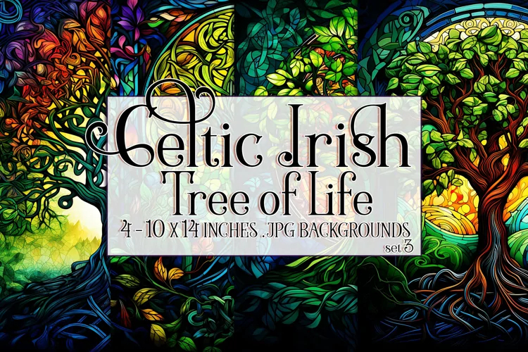 Celtic Irish Backgrounds, Celtic Tree of Life Backgrounds s3