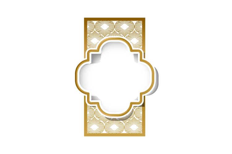 Islamic decorative frame and border ornament concept