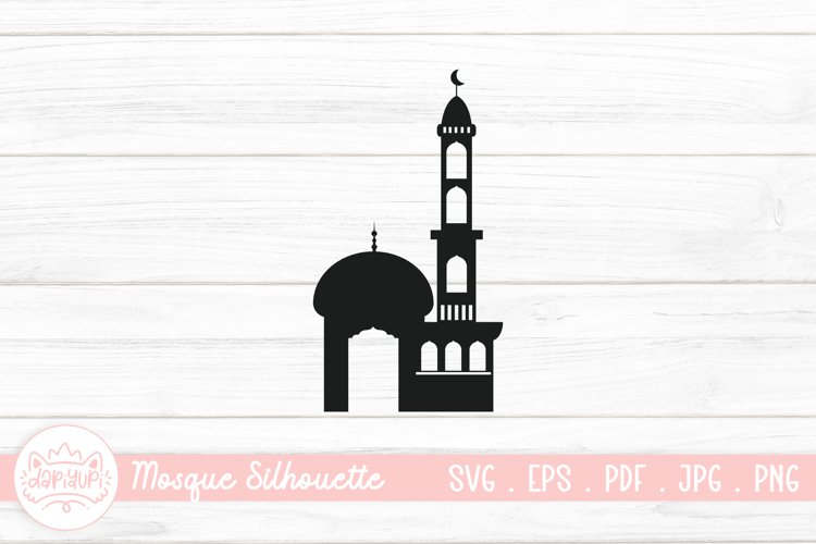 Islamic Mosque Silhouette SVG | Vector Muslim Mosque