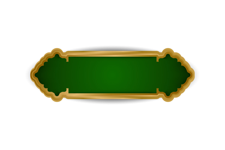 Islamic style border and frame ornament decoration concept