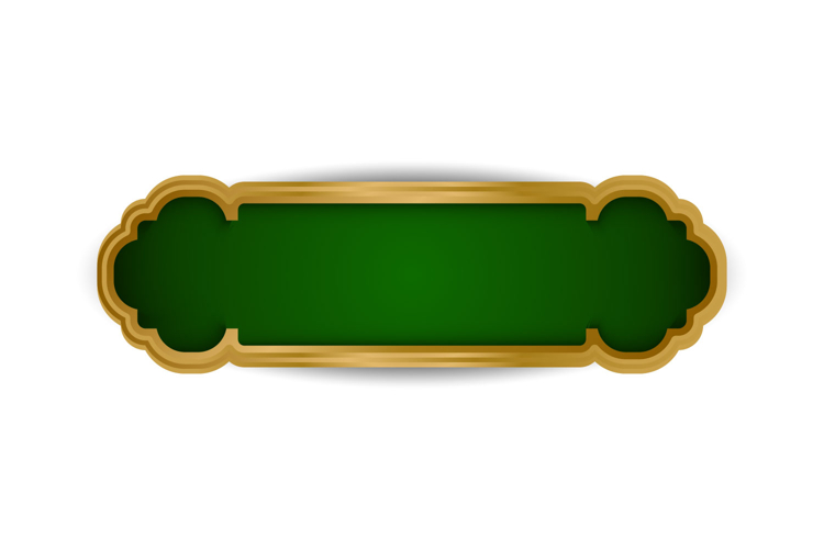 Islamic style border and frame ornament decoration design