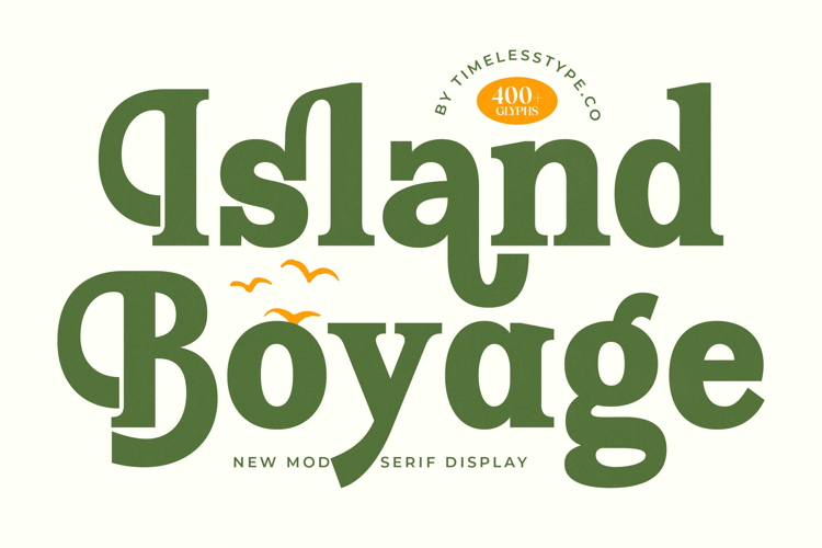 Island Boyage - Modern Serif Display