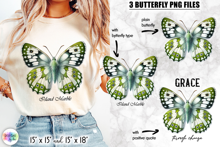 Butterflies with Inspirational Quotes, Butterfly Clipart