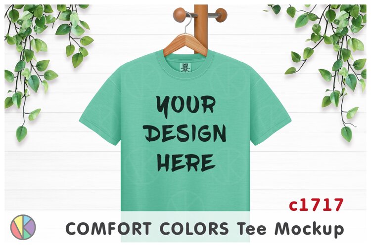 Island Reef Comfort Colors 1717 T-Shirt Mockup.