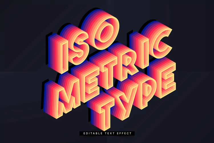 Editable Text Effect for Illustrator. Vector Graphic styles