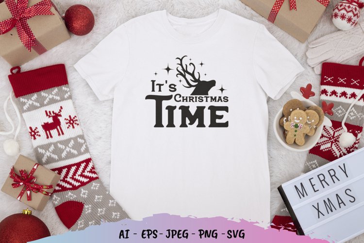 It's Christmas Time SVG File example image 1