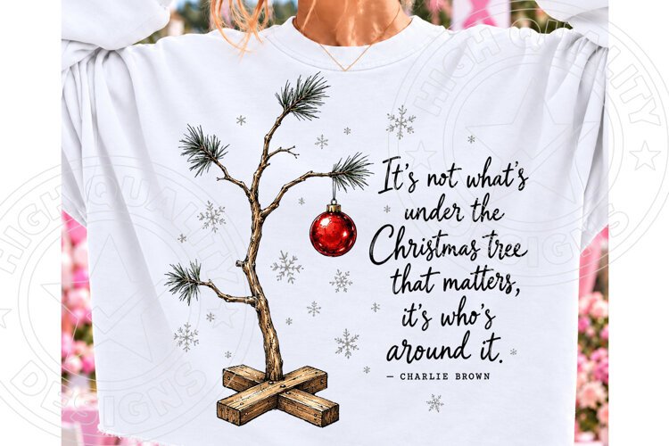 It's Not What's Under the Christmas Tree That Matters PNG example image 1