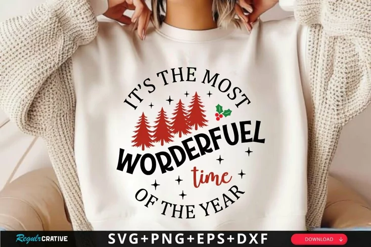 Its The Most Wonderful SVG ,Christmas SVG Design