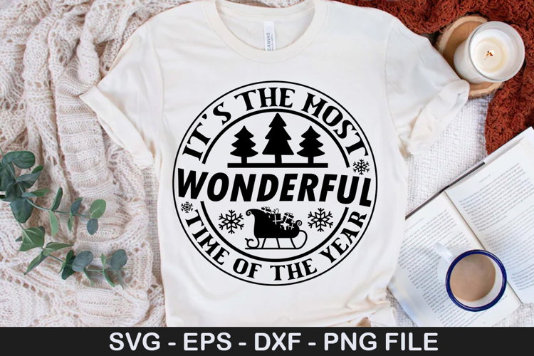 Its the most Wonderful time - Christmas SVG Design
