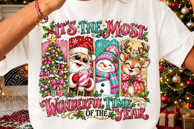 It’s the Most Wonderful Time of the Year Santa Snowman & Rei