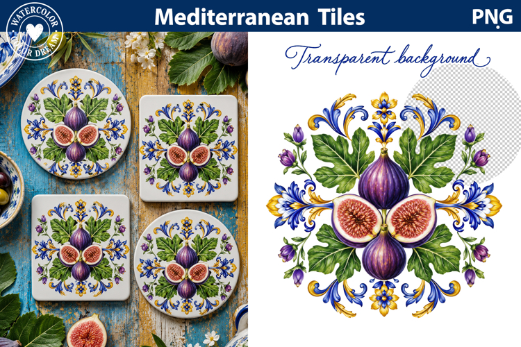 Fig Tile Art | Mediterranean Sublimation