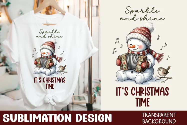 It's Christmas Time Tshirt Sublimation
