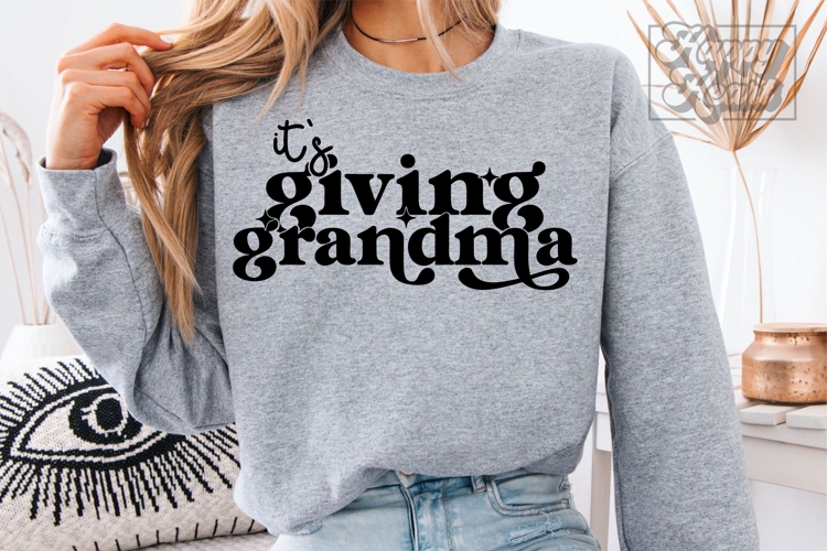 Its Giving Grandma SVG PNG - Grandma Era - Mothers Day