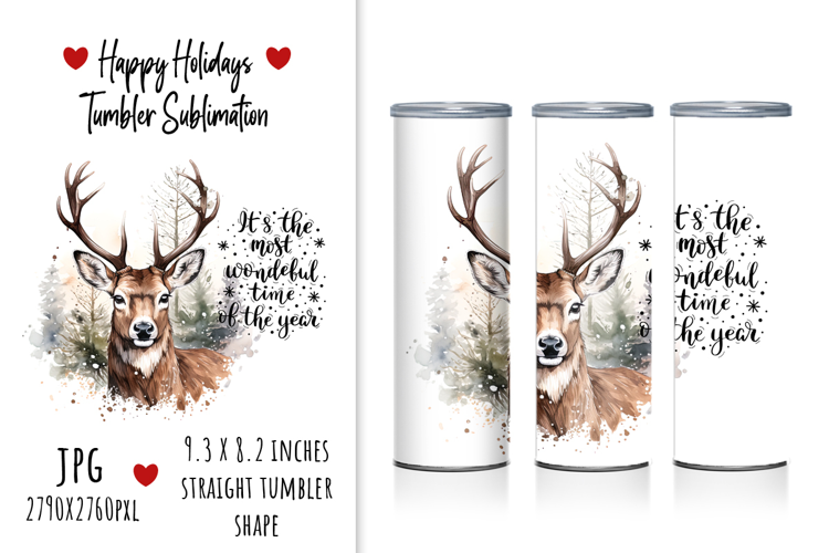"It's the Most Wonderful Time of the Year" Tumbler Design
