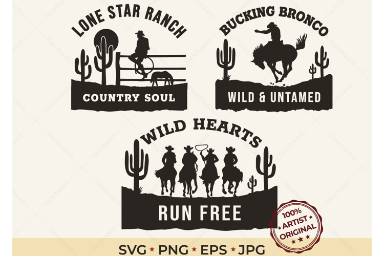 Western Cowboy Bundle SVG PNG