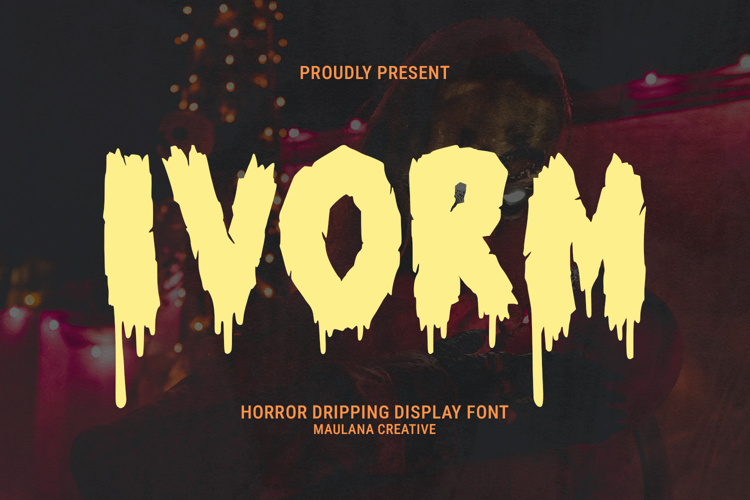 Ivorm Bold Horror Dripping Display Font