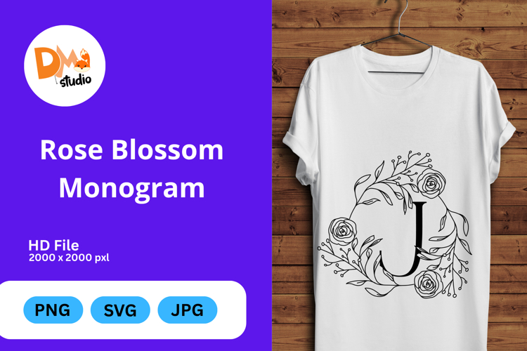Rose Blossom Monogram