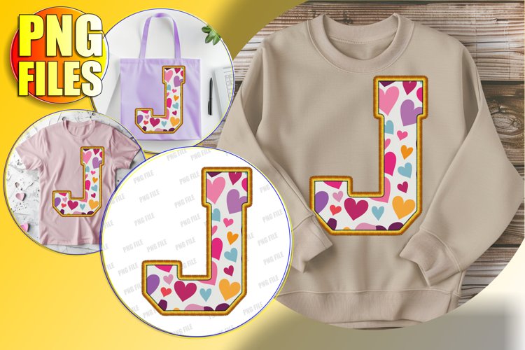 J Doodle Letter Valentine Sweet Bright Design!