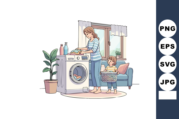 Laundry Clipart Image 3