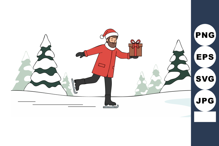 Ice Skating Clipart Image 16