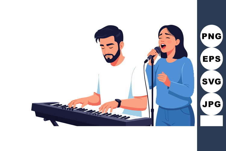 Singer Clipart Image 2