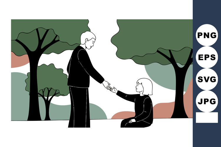 Helping Hand Clipart Image 3