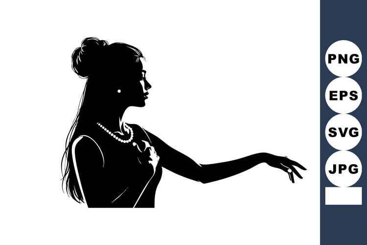 Black Silhouette Woman Image 17