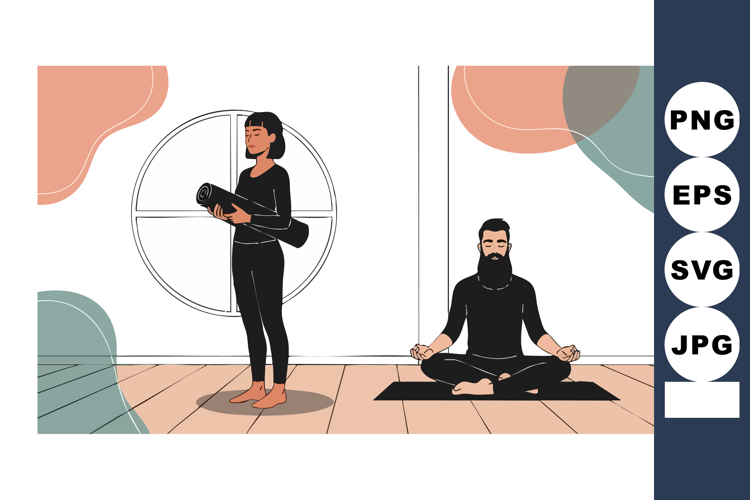 Meditation Clipart Image 2