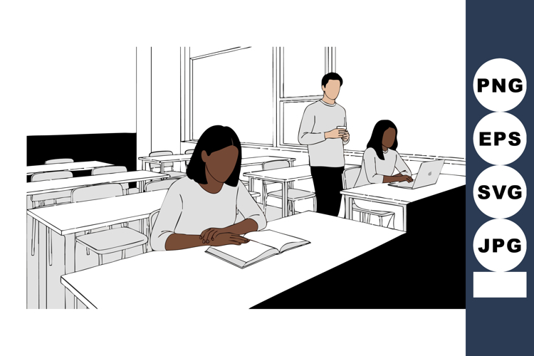 Classroom Clipart Image 4