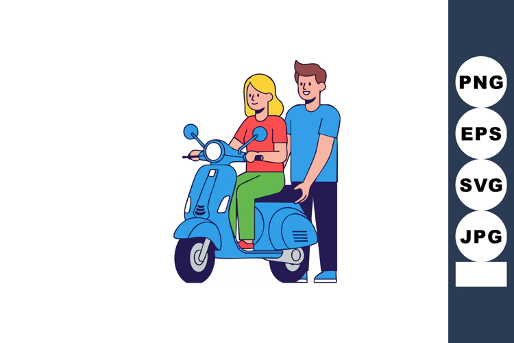 Scooter Clipart Image 5