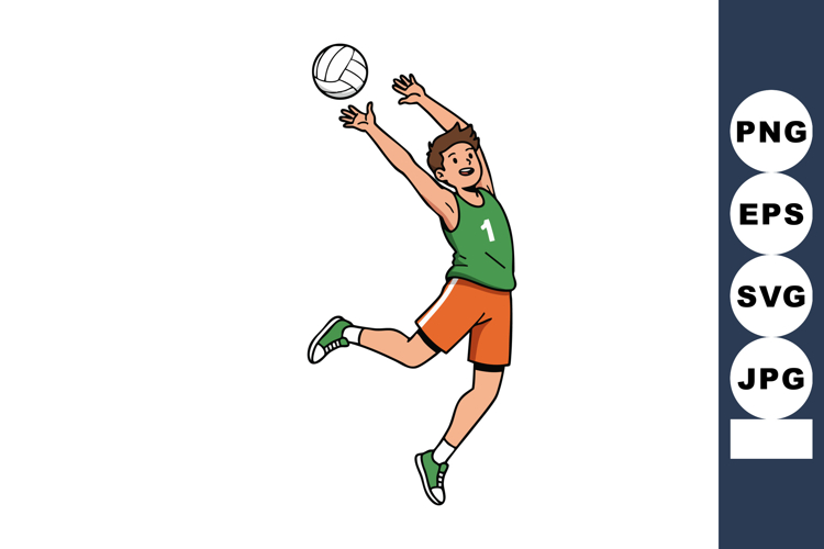 Volleyball Clipart Image 9