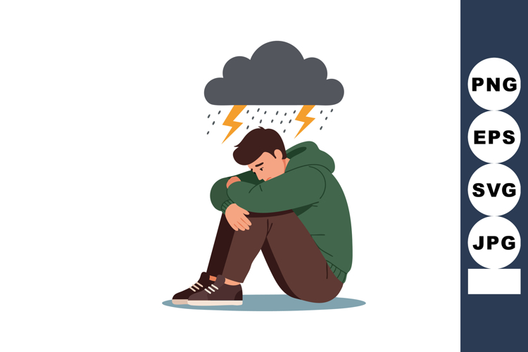 Cloud With Rain Clipart Image 13