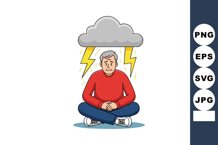 Cloud With Rain Clipart Image 14