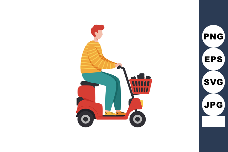 Scooter Clipart Image 5