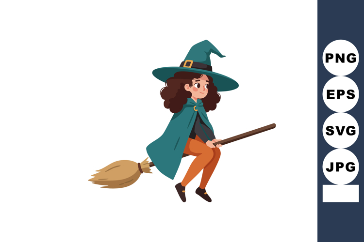 Witch Broom Clipart Image 24