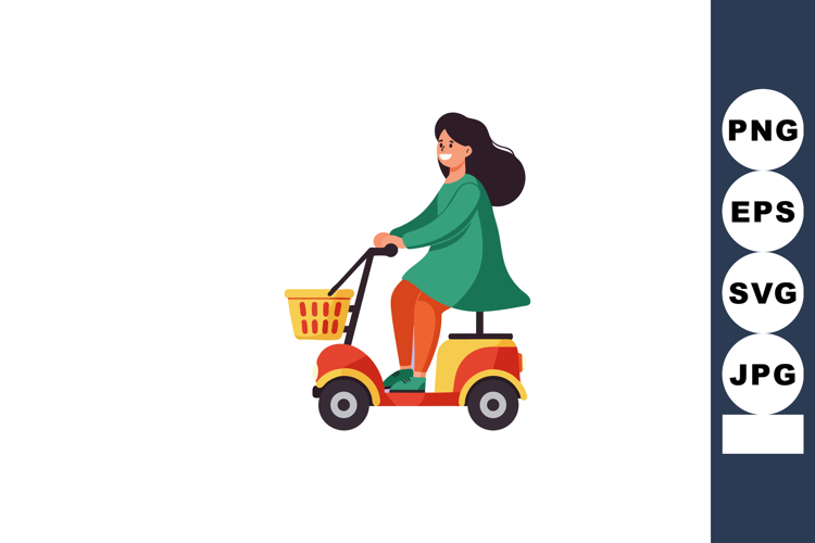 Scooter Clipart Image 3