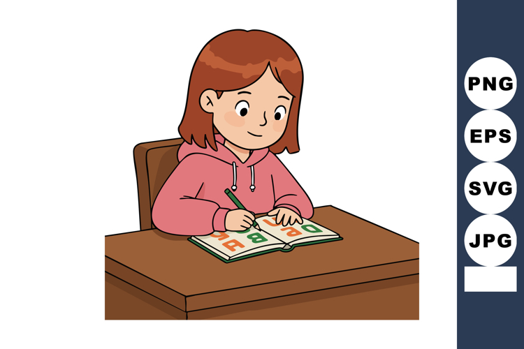 Studying Clipart Image 12
